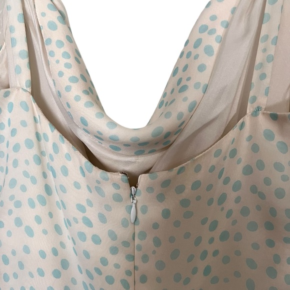 Fiandaca Vintage Polka Dot 100% Silk Dress - Picture 7 of 16